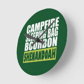Campfire Schlaftasche Bourbon Shenandoah Runde Wanduhr (Winkel)