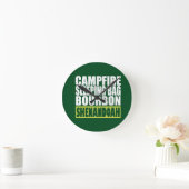 Campfire Schlaftasche Bourbon Shenandoah Runde Wanduhr (Zuhause)