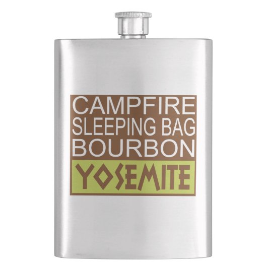 Campfire Schlaftasche Bourbon Yosemite Flachmann (Vorderseite)