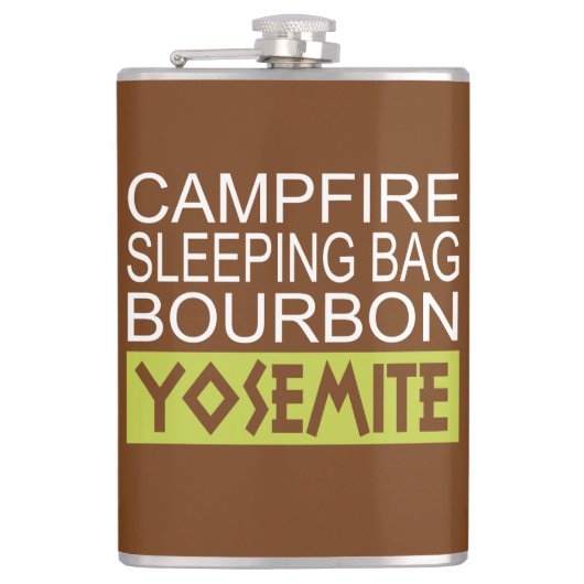 Campfire Schlaftasche Bourbon Yosemite Flachmann (Vorderseite)