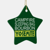 Campfire Schlaftasche Bourbon Yosemite Keramik Ornament (Rechts)
