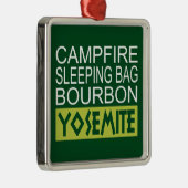 Campfire Schlaftasche Bourbon Yosemite Ornament Aus Metall (Rechts)