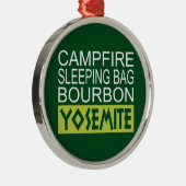 Campfire Schlaftasche Bourbon Yosemite Silbernes Ornament (Rechts)