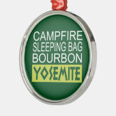 Campfire Schlaftasche Bourbon Yosemite Silbernes Ornament (Links)