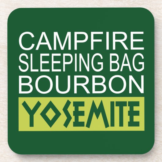 Campfire Schlaftasche Bourbon Yosemite Untersetzer (Vorderseite)
