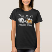 Campfire Shetland Sheepdog Dog This Is My Camping T-Shirt (Vorderseite)