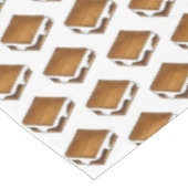 Campfire S'mores Chocolate Marshmallow Smore Tischdecke (Schrägansicht)