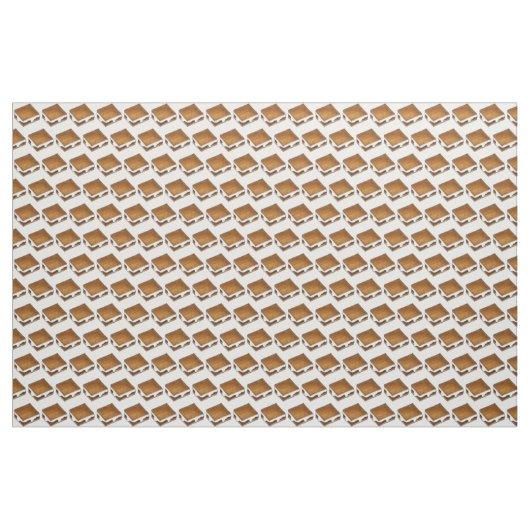 Campfire S'mores Chocolate Toasted Marshmallow Stoff (Fat Quarter (45,7 x 55,9 cm))