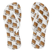 Campfire Smores Marshmallow Camp Smore Flip Flops Badesandalen (Fußbett)