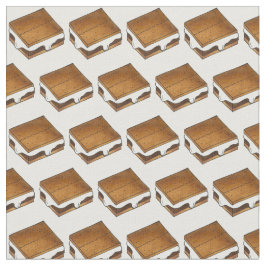 Campfire Smores Toasted Marshmallow S'mores Fabric Stoff