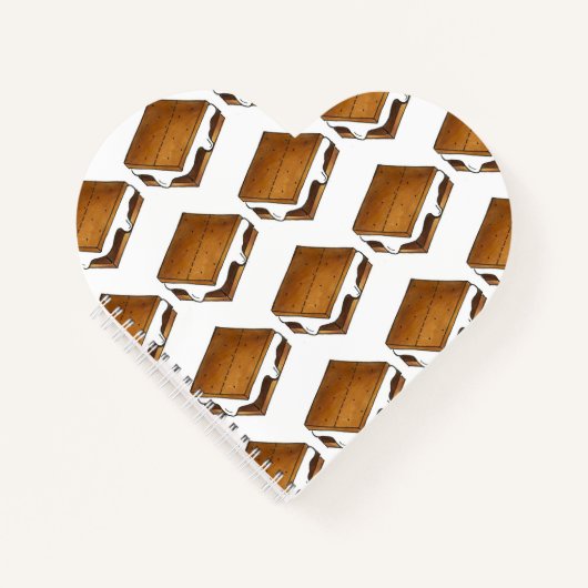 Campfire S'mores Toasted Marshmallow Summer Camp Notizbuch (Vorderseite)