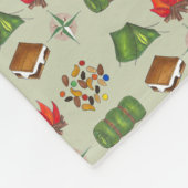 Campfire S'mores Zelt Compass Summer Camp Trailmix Fleecedecke (Ecke)