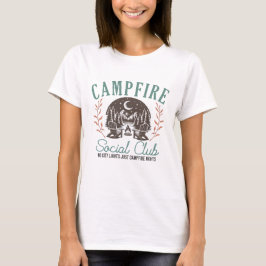 Campfire Social Club Adirondack Stühle Design T-Shirt