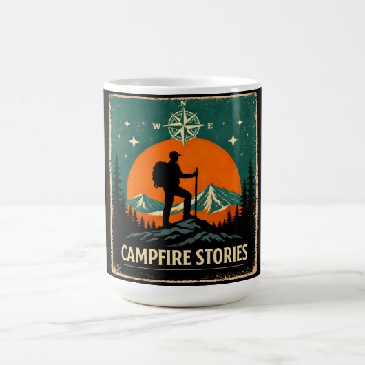 Campfire Stories – Night Fire Nature Memory Kaffeetasse (Mittel)