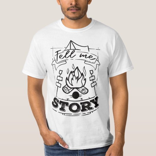 Campfire Story Teller Camping Gift T-Shirt (Vorderseite)