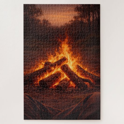Campfire Thoughts | Fireside Art | Puzzle (Vertikal)