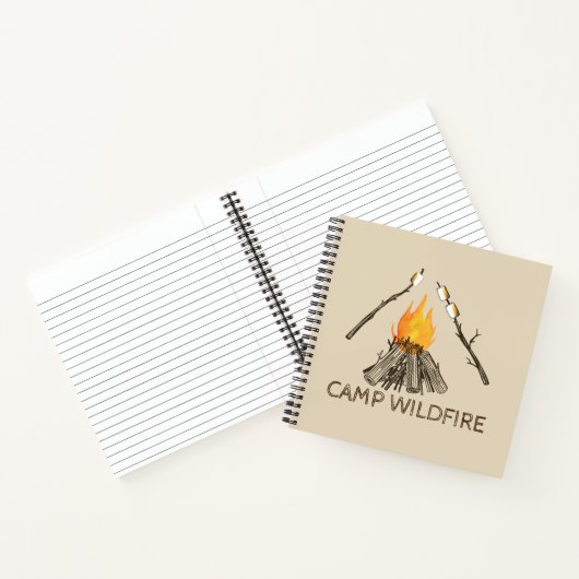 Campfire Travel Journal oder Camp Cabin Gästebuch Notizblock (Innenseite)