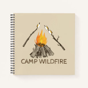 Campfire Travel Journal oder Camp Cabin Gästebuch Notizblock