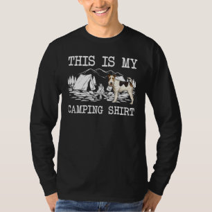 Campfire Wire Fox Terrier Dog Das ist mein Camping T-Shirt