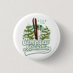 Campgaw Mountain Utah Ski Logo Button