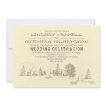 Campground Illustration Camping Hochzeit Einladung