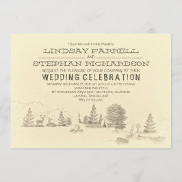 Campground Illustration Camping Hochzeit Einladung
