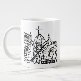 Campground Motif by Babbie - Martha's Vineyard Jumbo-Tasse