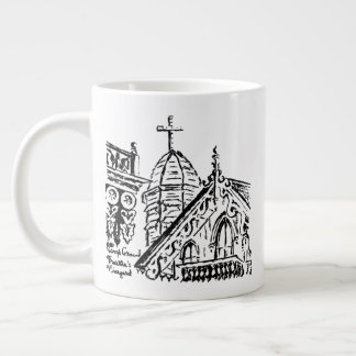 Campground Motif by Babbie - Martha's Vineyard Jumbo-Tasse