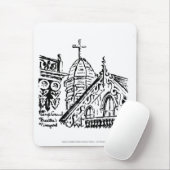 Campground Motif by Babbie - Martha's Vineyard Mousepad (Mit Mouse)