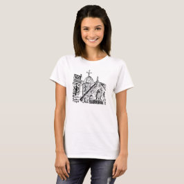 Campground Motif by Babbie - Martha's Vineyard T-Shirt