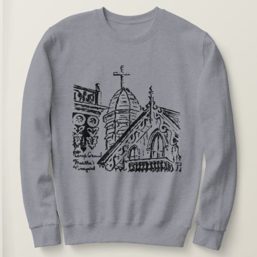 Campground Motif von Babbie - Martha's Vineyard Sweatshirt (Design vorne)