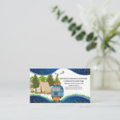 Campground RV Park Rustic Outdoor Nature Design Visitenkarte (Stehend Vorderseite)