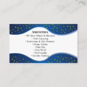 Campground RV Park Rustic Outdoor Nature Design Visitenkarte (Rückseite)