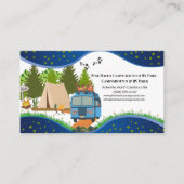 Campground RV Park Rustic Outdoor Nature Design Visitenkarte (Vorderseite)