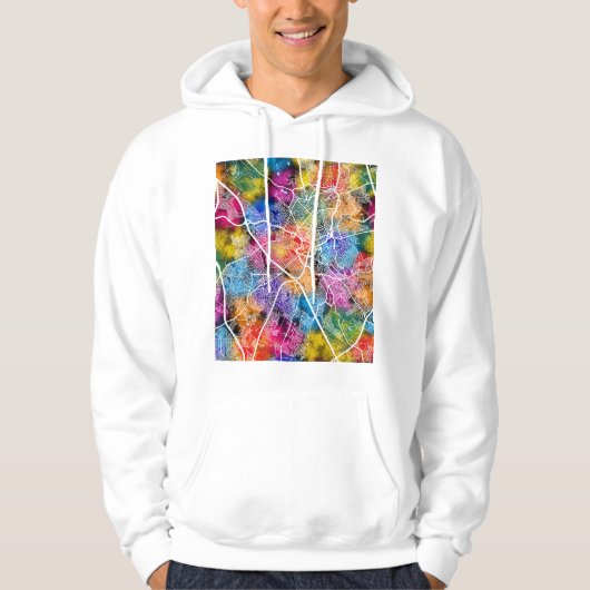 Campinas Brazil City Map Hoodie (Vorderseite)