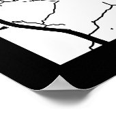 Campinas Brazil City Map Poster (Ecke)