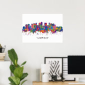 Campinas Brazil Skyline Poster (Heimbüro)