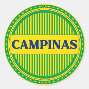 Campinas City Pride – Brasilianische Identität Runder Aufkleber
