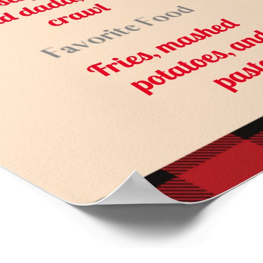 Camping 1 Geburtstag Meilenstein Poster (Ecke)