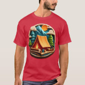 CAMPING 4 retro T-Shirt (Vorderseite)