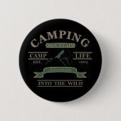 Camping-Abenteuer-Camper-Leben Button (Vorderseite)