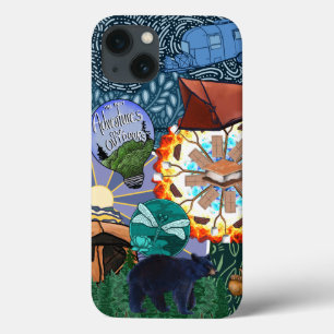 Camping-Abenteuer-Collage iPhone / iPad-Hülle Case-Mate iPhone Hülle