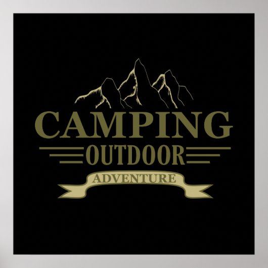 Camping-Abenteuer Poster (Vorne)