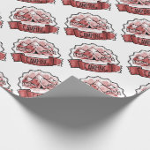 Camping Abzeichen Geschenkpapier (Ecke)
