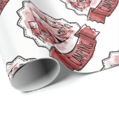 Camping Abzeichen Geschenkpapier (Rolleneckpunkt)