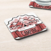 Camping-Abzeichen Untersetzer (Linke Seite)