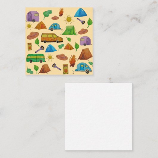 Camping adventure begleitkarte (Vorne/Hinten)