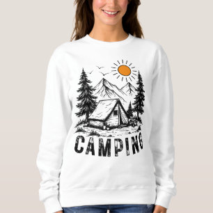 Camping Adventure   Berge, Zelt und Natur Sweatshirt
