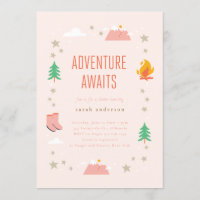 Camping Adventure erwartet Girl Baby Shower