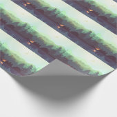 Camping Adventure Forest Mountain Illustration Geschenkpapier (Ecke)